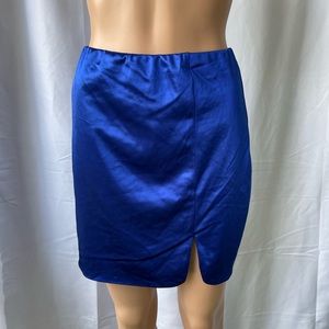 CITY STUDIO blue Satin Mini Skirt NEW NWT size 7 WOMEN